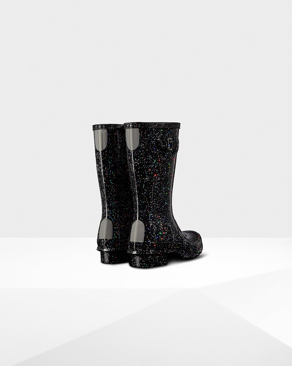 Botas De Agua Original Big Giant Glitter Hunter Niños - Negros - 823065CGJ